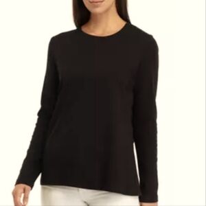 Kim Rogers Black Crew neck long sleeve top